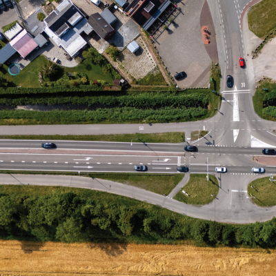 Luchtfoto entree Oosterland